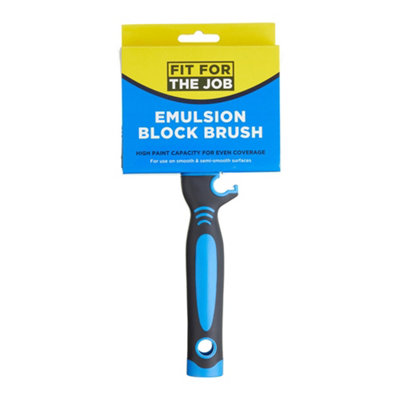 Fit For The Job Block Brush 4 inch Large Capacity for Emulsion Paint