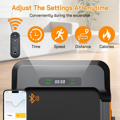 FIT4YOU Folding Walking Pad for Home Under Desk Treadmills Running ...