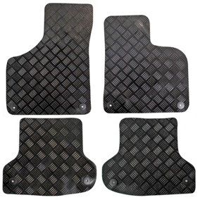 Fits Audi A3 2003 to 2012 Tailored Rubber Car Mats Black 4pc Floor Set