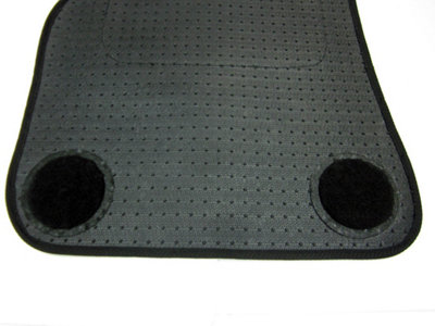 Fits BMW 1 Series E87 2004 to 2011 Tailored Carpet Car Mats Black 4pcs Fabric Tabs - 7