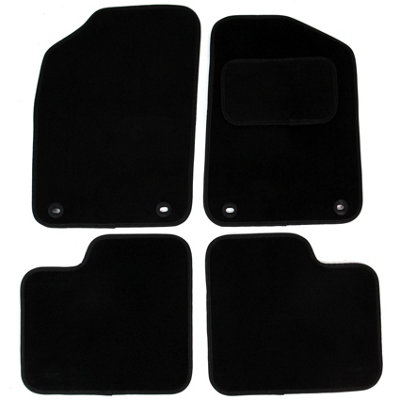 Fits Fiat 500 2012 Onwards Fully Tailored Black Carpet Car Mats 4pcs Floor Set