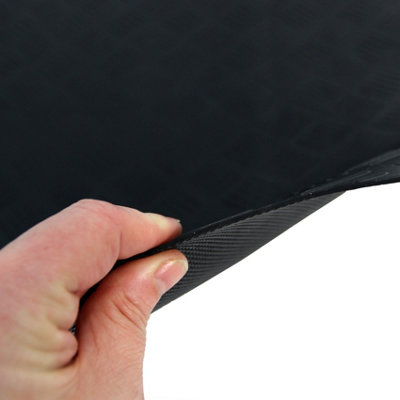 Fits Ford Fiesta Boot Mat Tailored Rubber Mk7 2009 to 2016 Car Floor 1pc Black - 4