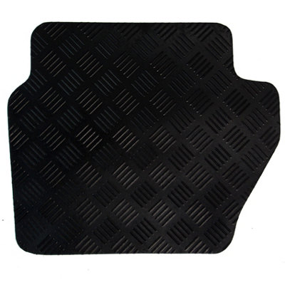Fits Ford Fiesta Mk7 2011-2017 Tailored Rubber Car Mats Black 4pc Floor Mat Set - 6