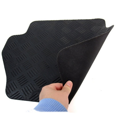 Fits Ford Fiesta Mk7 2011-2017 Tailored Rubber Car Mats Black 4pc Floor Mat Set - 7