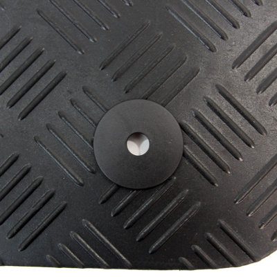 Fits Ford Fiesta Mk7 2011-2017 Tailored Rubber Car Mats Black 4pc Floor Mat Set - 8