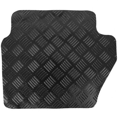 Fits Ford Fiesta Mk7 Car Mats Rubber 2009 to 2011 4pc Floor Set Oval Clips