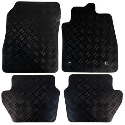 Fits Ford Fiesta Mk8 Car Mats Tailored Rubber 2017 onwards 4pc Black Floor Set