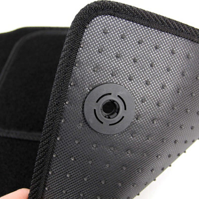 Fits Ford Focus Mk3 2011-2018 Fully Tailored Carpet Car Mats Black 4pc Floor Set - 8