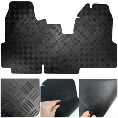 Fits Ford Transit Mk7 2006 to 2013 Tailored Rubber Car Van Floor Front Mat 1pc