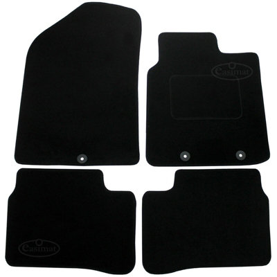 Fits Kia Picanto 2011-2017 Tailored Carpet Car Mats Black 4pc Floor Set