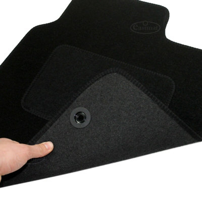 Fits Kia Picanto 2011-2017 Tailored Carpet Car Mats Black 4pc Floor Set - 6