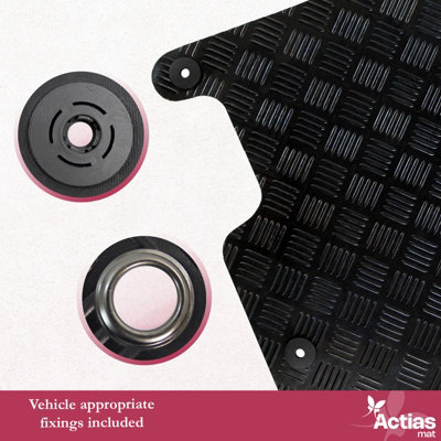 Fits Kia Sportage Mk3 2010-2016 Tailored Rubber Car Mats Black 4pc Floor Mat Set