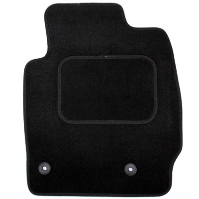Fits Mazda 2 Car Mats Tailored Carpet 2007 to 2014 4pcs Black Floor Set