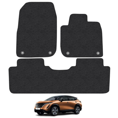 Fits Nissan Ariya 2022-Onwards Car Floor Mats Carpet Tailored Fit Set Anti-Slip