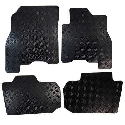 Fits Nissan Leaf Car Floor Mats 2018 onwards Tailored Rubber 4pc Set Black