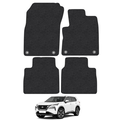 Fits Nissan X-Trail Mild Hybrid 2022-Onward Car Mats Carpet Tailored Fit Set