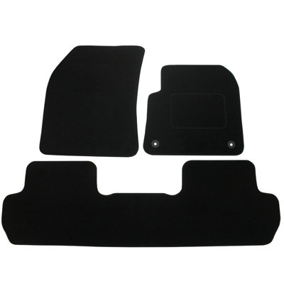 CARMAT Tappetini Auto Per Toyota Auris I (2007-2012) - Set 3 Pezzi In Tessuto Spesso Nero