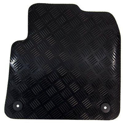 Fits Peugeot 3008 Mk2 Car Mats Tailored Rubber 2017 onwards 3pc Black Floor Set