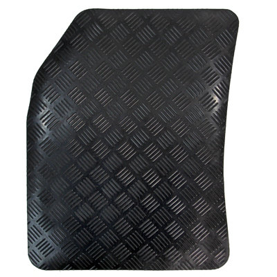 Fits Peugeot 3008 Mk2 Car Mats Tailored Rubber 2017 onwards 3pc Black Floor Set - 4