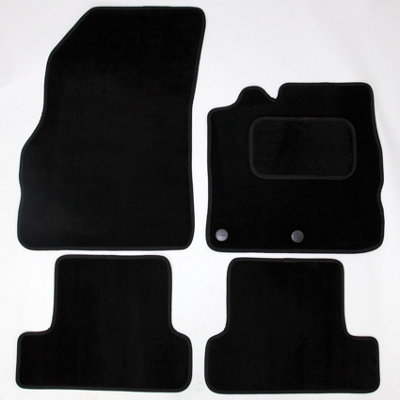 Renault Trafic (2014-2023) Car Mats Tailored Fit Black Trim Premium Tufted Floor Mats Accessories Hand-Finished W Clips