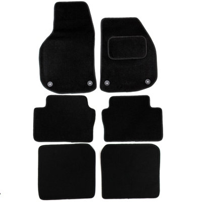 Fits Vauxhall Zafira B Mk2 2006 to 2011 Carpet Car Mats Black 6pc Floor Set