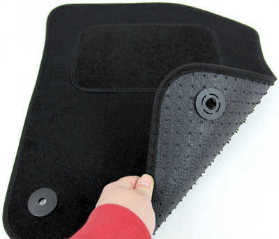 Fits Volkswagen VW UP 2012 onwards Tailored Carpet Car Mats Black 4pcs Floor - 6