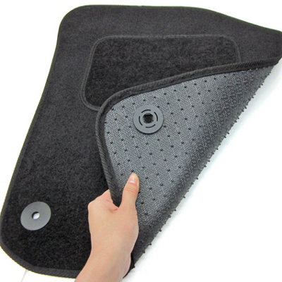 Fits Volkswagen VW UP 2012 onwards Tailored Carpet Car Mats Black 4pcs Floor - 9