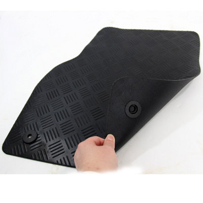 Fits VW Polo Mk6 2018 onwards Tailored Rubber Car Mats Black 4pc Floor Set - 5