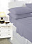 Fitted Bed Sheet Non Iron Polycotton Soft Easy Care Percale 25cm Deep Pocket Fitted Sheet