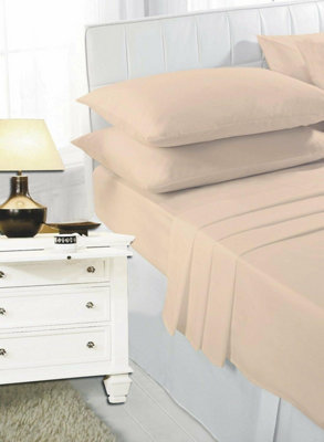 Fitted Bed Sheet Polycotton Soft Easy Care Percale 25cm Deep Pocket Fitted Sheet