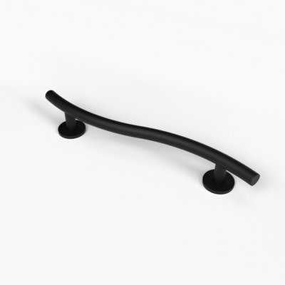 Fitzroy of London Luxury grab rail, curved, stainless steel, concealed ...