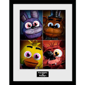 Five Nights at Freddy's Quad  30 x 40cm Framed Collector Print