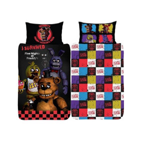 Five Nights at Freddy's Single Duvet Cover and Pillowcase Set