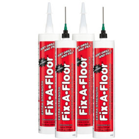Fix-A-Floor All in One Micro Precision Injector Kit x 4 pack Fast Repair of Loose/Hollow Tiles,Creaky Wood, LVT & Laminate floors