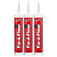Fix-A-Floor Extra Strength Bonding Adhesive for Loose and Hollow Tiles, Wood, LVT & Laminate. Includes 2mm+ - Pack of 3