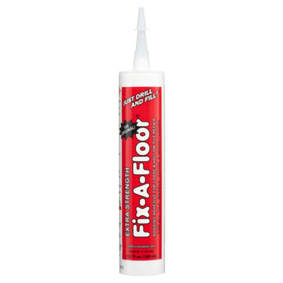 Fix-A-Floor Extra Strength Bonding Adhesive for Loose & Hollow Tiles, Wood, LVT & Laminate.Includes 2mm+ Customisable Patented Tip