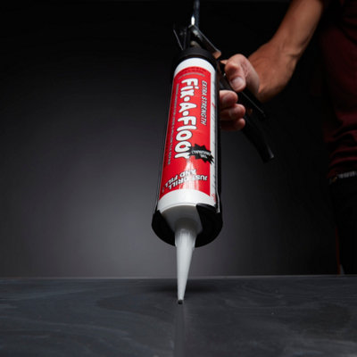 Fix-A-Floor Extra Strength Bonding Adhesive for Loose & Hollow Tiles, Wood, LVT & Laminate.Includes 2mm+ Customisable Patented Tip