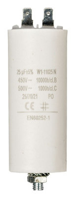 Fixapart Capacitor 450V and Earth 25.0uf  450 v and Aarde