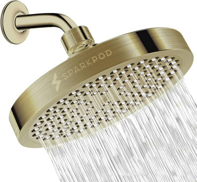 Fixed Shower Head High Pressure Rain Luxury Modern Look Easy No Tool ...