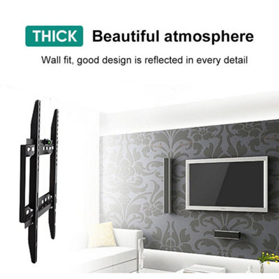 Fixed Slim TV Wall Mount Bracket for 26-63" TVs, Max 50kg Load