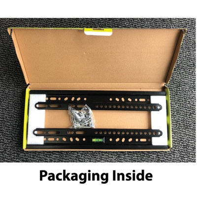 Fixed Slim TV Wall Mount Bracket for 26-63" TVs, Max 50kg Load