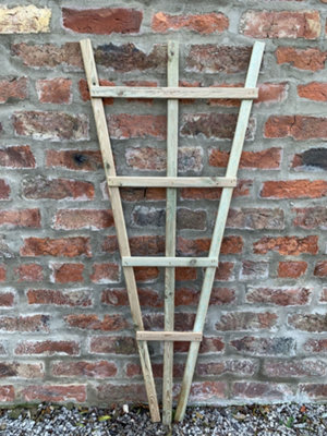 Fixed Wooden Trellises Garden Lattice Climbing Support Frames  H(120cm) Set of 2