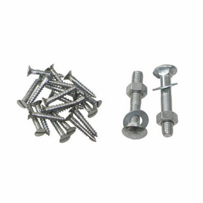 FIXINGS ONLY Adjustable Hook & Band Gate Hinges - Galvanised 10" - 36"