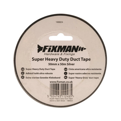 Fixman (190229) Super Heavy Duty Duct Tape 50mm x 50m White