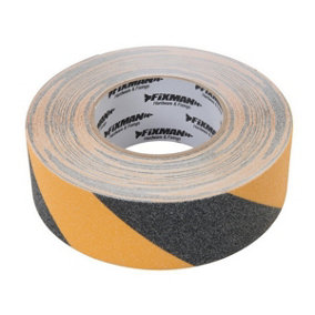 Fixman (190583) Anti-Slip Tape 50mm x 18m Black/Yellow