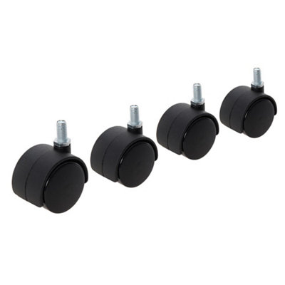Fixman (275361) Twin Wheel Castor Bolt 4pk 40mm Bolt