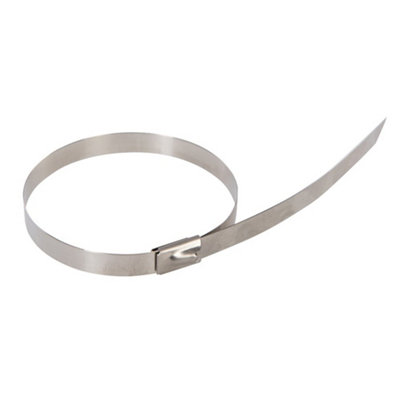 Fixman Fascette In Acciaio Inox 300x7.9 Mm – Confezione Da 50 Per Fissaggio Universale Auto E Fai Da Te