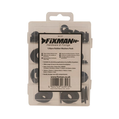 Fixman (961227) Rubber Washers Pack 120pce