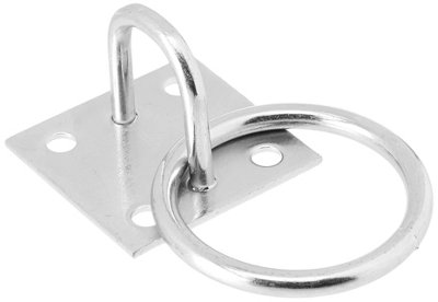 Fixman Chain Plate Electro Galvanised - Ring 50mm x 50mm