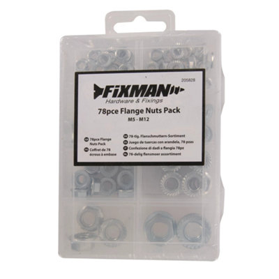 Fixman Flange Nuts Pack - 78pce